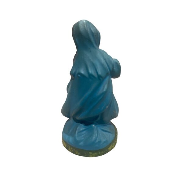 Vtg Hand-Painted Paper Mache Mary Figurine Nativity Scene Religious Statue - Picture 3 of 6